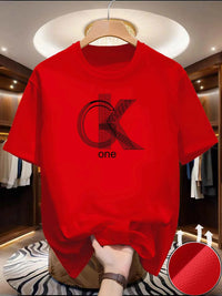 Men's Graphic Summer T-Shirt – Casual Crew Neck Short Sleeve Fashion Print Tee