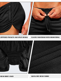 Men's Quick-Dry Running Beach Shorts – 3-Inch Fitness Summer Shorts