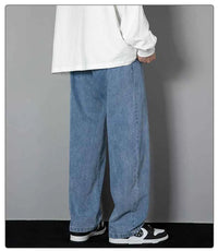 Men's Korean Straight Wide-Leg Jeans – Casual Classic Denim Pants 2026