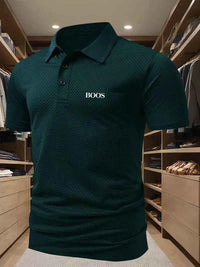 Men's Embroidered Polo T-Shirt – Classic Casual Short Sleeve Polo Shirt