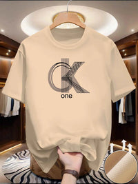 Men's Graphic Summer T-Shirt – Casual Crew Neck Short Sleeve Fashion Print Tee