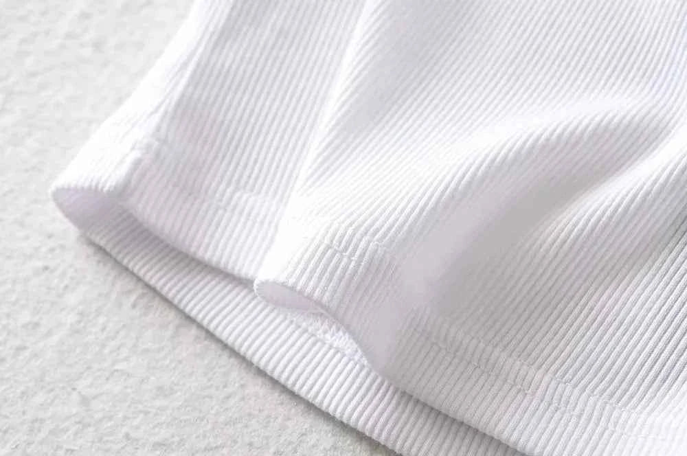 Summer Sexy Women O-neck Short-sleeve T-shirt Solid Color Basic Slim Elastic Skinny Crop Tops