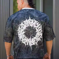 Men's Mesh Sports T-Shirt – Summer Loose Fit Gym & Running Round Neck Tee