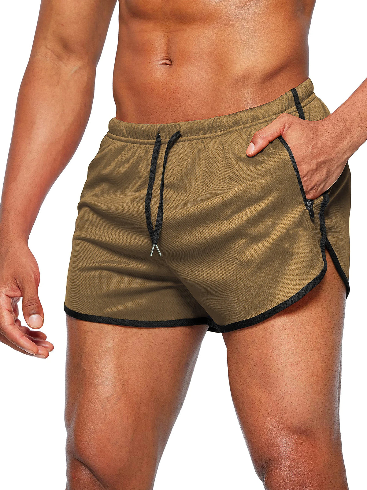Men's Quick-Dry Running Beach Shorts – 3-Inch Fitness Summer Shorts