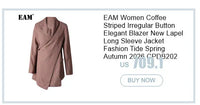 Women's Striped Denim Spliced Blouse – Elegant Lapel Long Sleeve Shirt 2026