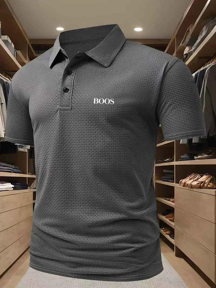 Men's Embroidered Polo T-Shirt – Classic Casual Short Sleeve Polo Shirt