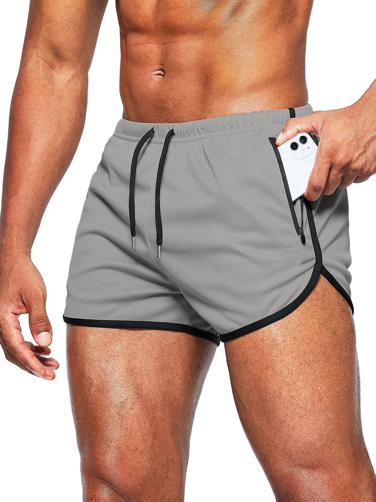 Men's Quick-Dry Running Beach Shorts – 3-Inch Fitness Summer Shorts