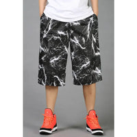 Men’s summer casual capri shorts loose fit hip hop straight pants plus size