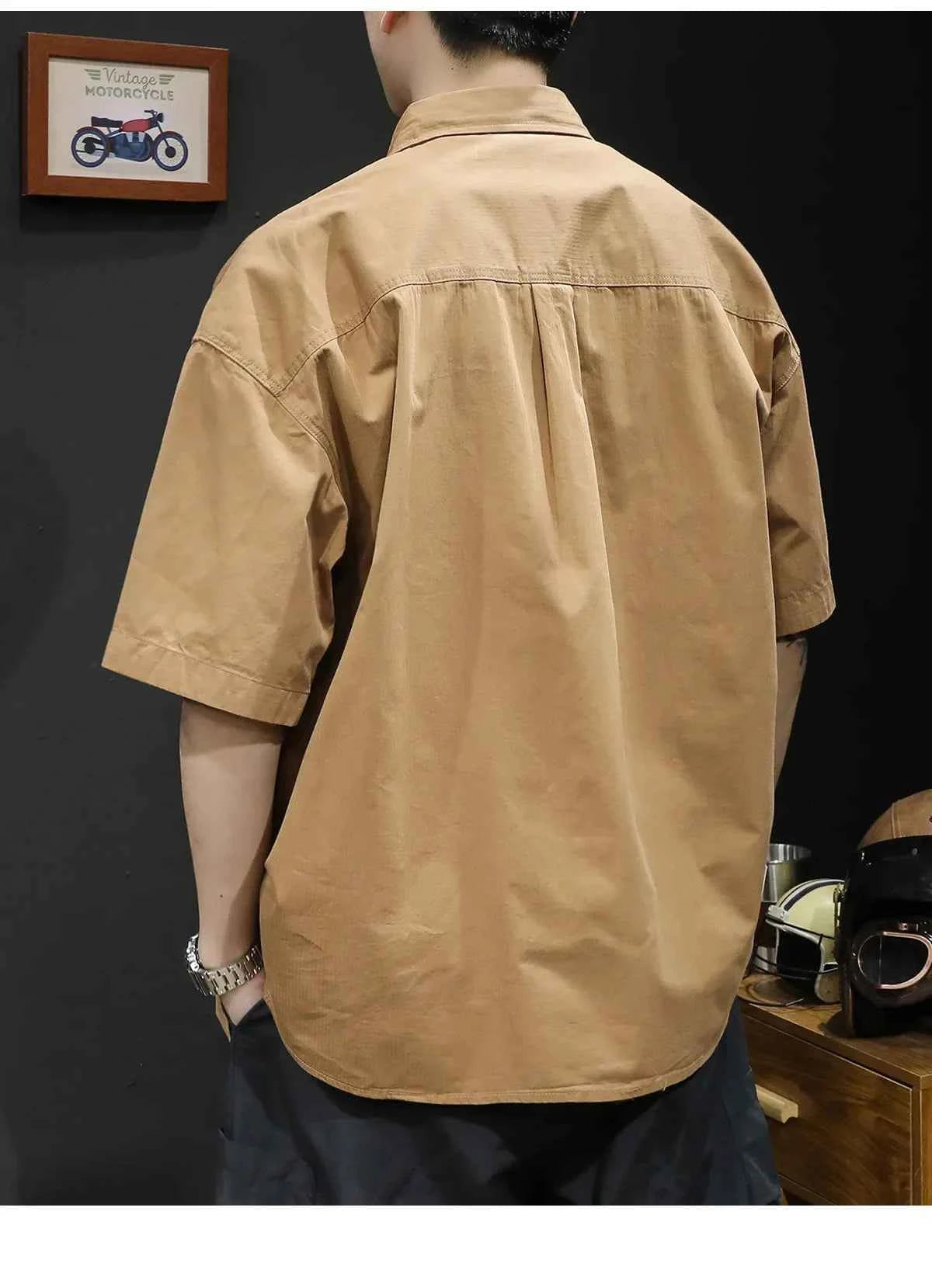 Men's Trendy Summer T-Shirt Loose – Loose Fit Casual Workwear Tee