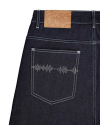Vintage Black Wide Leg Embroidered Jeans – Hip Hop Harajuku Baggy Streetwear Pants