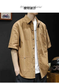 Men's Trendy Summer T-Shirt Loose – Loose Fit Casual Workwear Tee
